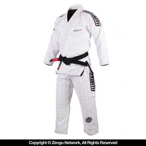 Tatami Estilo 6.0 Jiu Jitsu Gi - White/Black-4